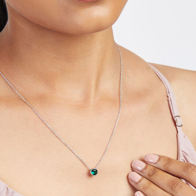 Dazzling Forest Silver Necklace,,hi-res image number null