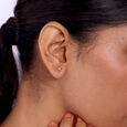 Dazzling Daisy 14 Kt Gold and Diamond Stud Earrings,,hi-res view 2