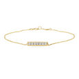 Procession Of Diamonds Gold Bracelet,,hi-res view 1