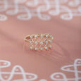 Kollam Vibes Gold and Diamond Finger Ring,,hi-res view 1