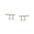 14KT Yellow Gold Two to Tango Diamond Drop Earrings,,hi-res view 1
