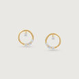 Twinkling Loop Diamond Earrings,,hi-res view 3