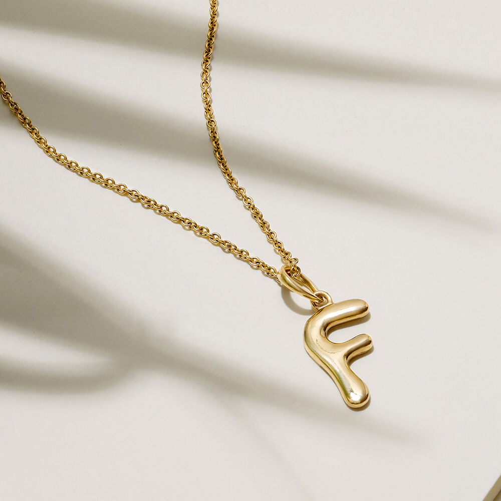 The Initial Edit Buy Stylish Gold Alphabet Pendants Online Mia by Tanishq