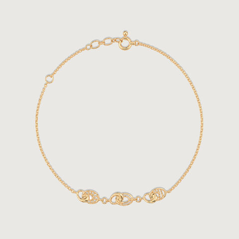 Interwoven Harmony Gold Bracelet