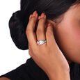 Blush Wing Silver Ring,,hi-res view 2