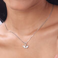 Elegant Curve Silver Pendant,,hi-res view 2