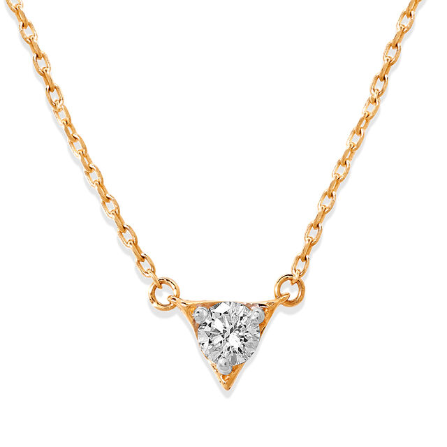 Enchanting Triad Solitaire Pendant with Chain,,hi-res image number null