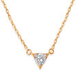 Enchanting Triad Solitaire Pendant with Chain,,hi-res view 4