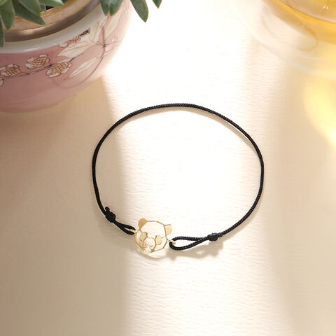 Cool Calm Panda Gold Bracelet