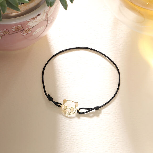 Cool Calm Panda Gold Bracelet,,hi-res image number null