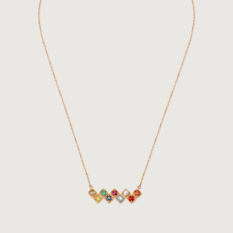 Gemstone Symphony 14KT The Navratna Pendant Chain