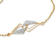 14KT Yellow Gold Web of Beauty Diamond Bracelet,,hi-res view 3