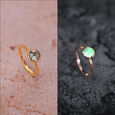 Firefly Flair 14 kt Gold & Green Amethyst Finger Ring,,hi-res view 1