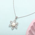Flawless Pearl Silver Pendant & Chain,,hi-res view 1