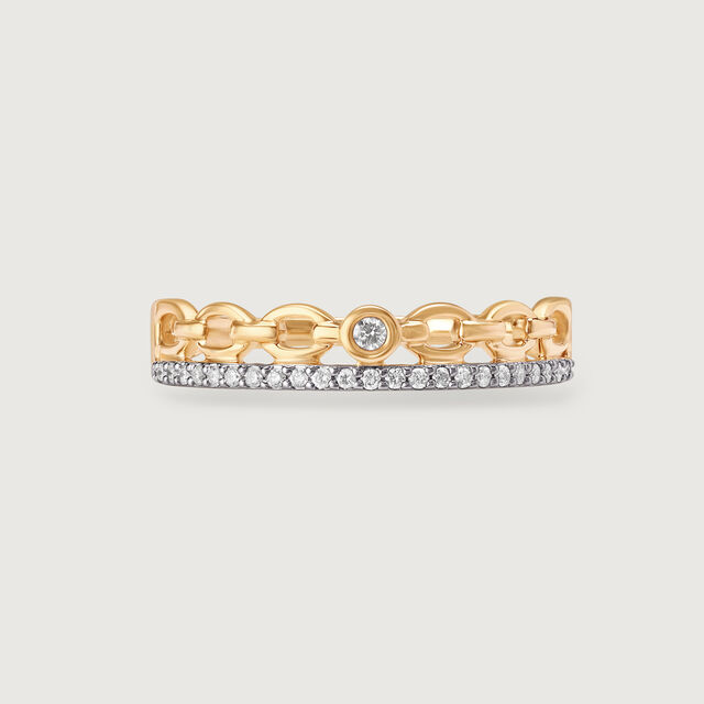 Crown Jewel 14KT Gold & Diamond Ring,,hi-res image number null