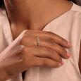 Crown Jewel 14KT Gold & Diamond Ring,,hi-res view 2