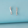 Minimal Chic Silver Hoop Earrings,,hi-res view 1