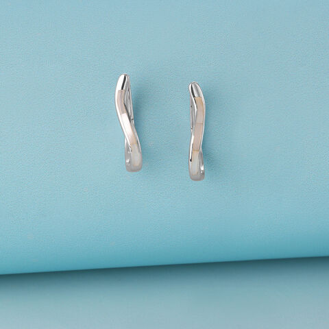 Minimal Chic Silver Hoop Earrings