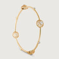 Shimmering Allure Gold & Diamond Bangle,,hi-res view 3