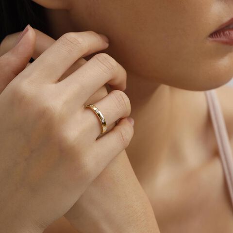 Subtle Orbit Diamond Ring