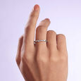 Fluid Twist Silver Ring,,hi-res view 2