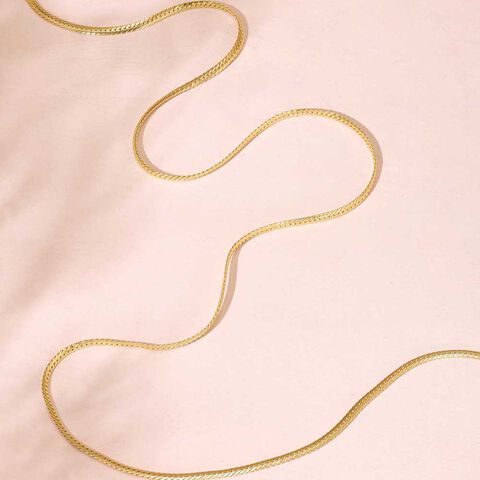 Sleek Twist Gold Chain