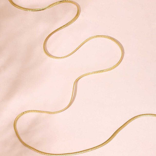 Sleek Twist Gold Chain,,hi-res image number null