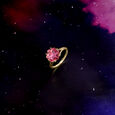 Starburst Pink Gold Ring,,hi-res view 1