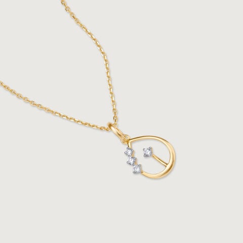 Gleaming Teardrop Diamond Pendant
