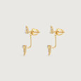 Radiant Balance Diamond Drop Earrings,,hi-res view 5