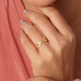 Aurora Loop Gold Ring,,hi-res view 2