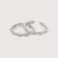 Molecular Chic Silver Toe Ring for Women,,hi-res view 3