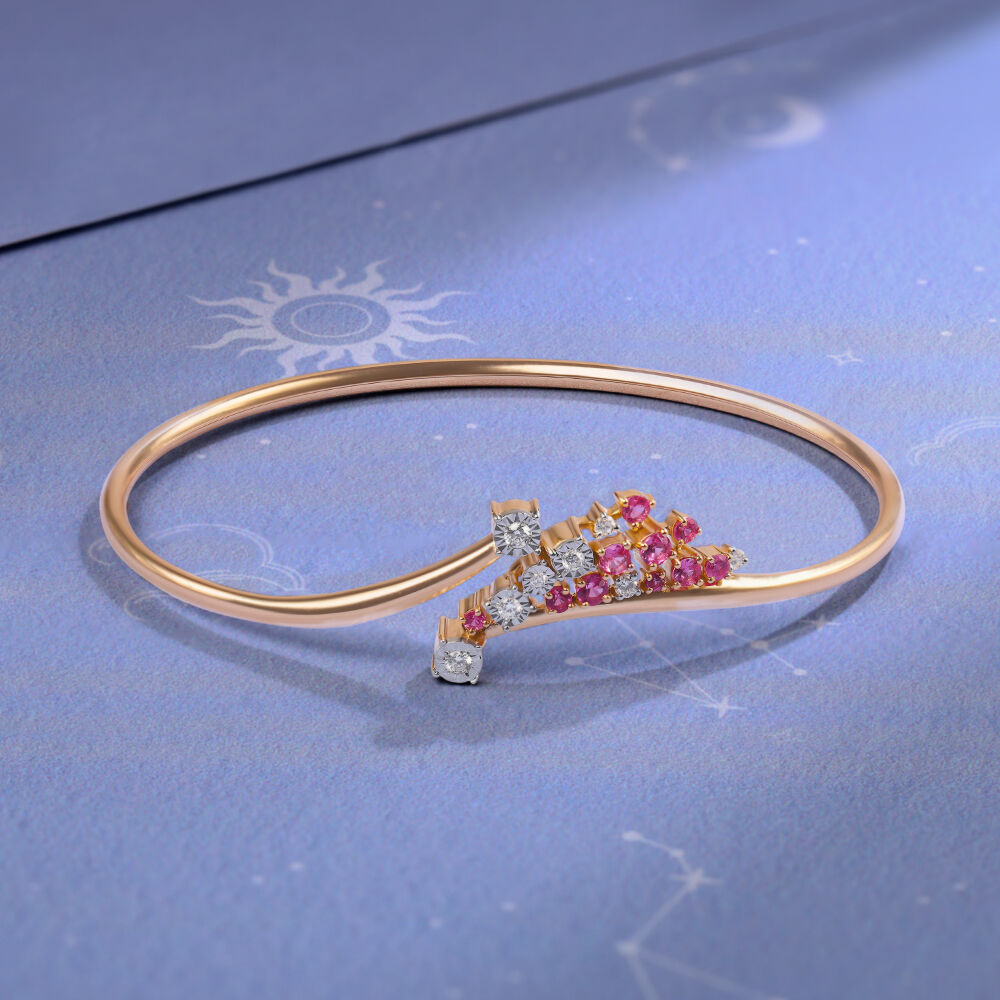 Bangles Shop Stylish Gold Diamond Bangles for Women Online