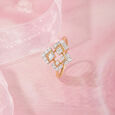 Lippan Reflection Gold & Diamond Finger Ring,,hi-res view 1