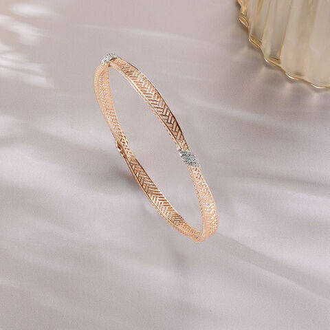 Intricate Spark Diamond Bangle