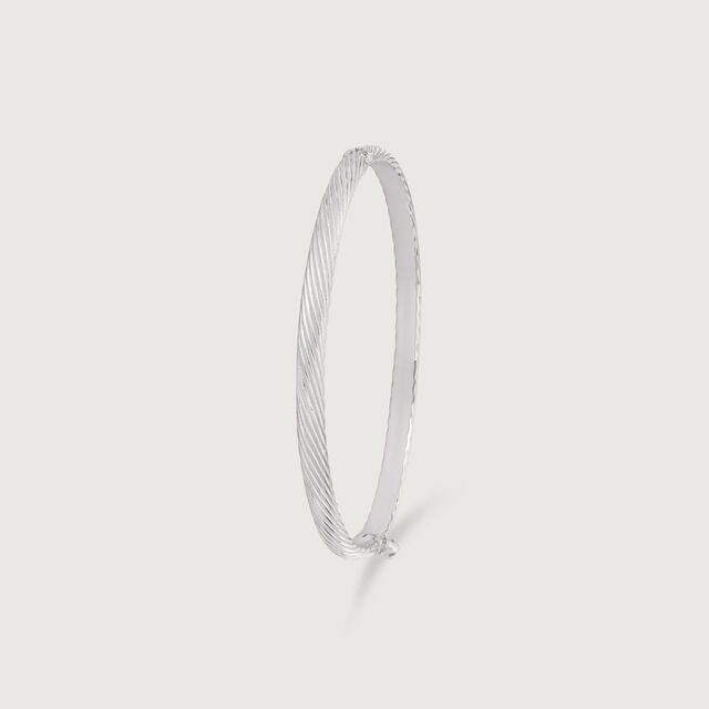 Snatched Spiral Silver Bangle,,hi-res image number null