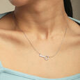 Unlocking Charm Silver Necklace,,hi-res view 2