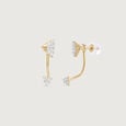 Architectural Arc Diamond Drop Earrings,,hi-res view 3