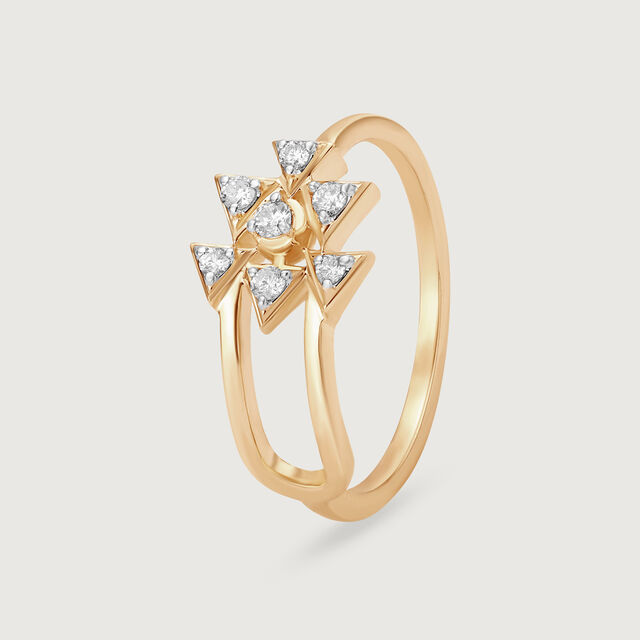 Star struck Elegance 14KT Diamond Finger Ring,,hi-res image number null