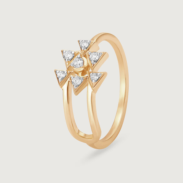 Star struck Elegance 14KT Diamond Finger Ring,,hi-res view 3