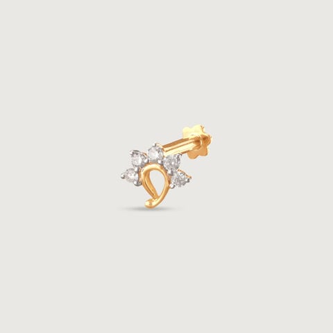 Paisley Princess Diamond Nose Pin