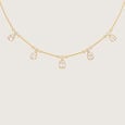 Graceful Drape Polki Diamond Necklace,,hi-res view 3