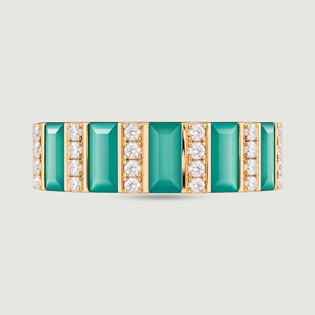 Sleek Alternating Green Onyx Ring,,hi-res image number null