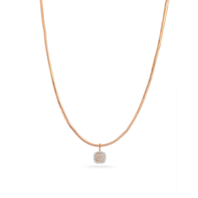 14KT White-Rose Gold Dazzle Me How Diamond Pendant,,hi-res view 1