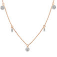 14 KT Rose Gold Petite Diamond Necklace,,hi-res view 2