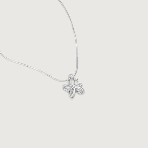 Breezy Flutter Silver Pendant