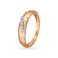 14KT Rose Gold Diamond Finger Ring,,hi-res view 1