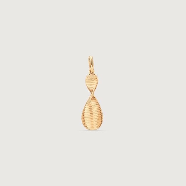 Textured Twist Gold Pendant,,hi-res image number null