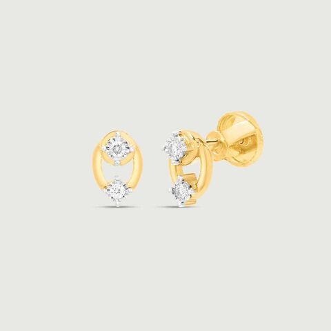 Dainty Spark Diamond Earrings