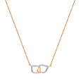 14KT Rose Gold An Intersection Of Beauty Diamond Necklace,,hi-res view 2